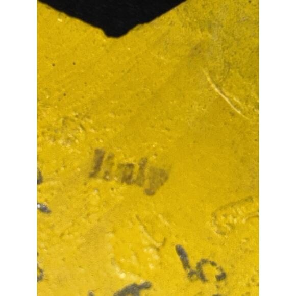 3 Vtg Erzgebirge Angels In Star Ornaments Hand Painted yellow blue & pink Italy - Picture 6 of 7